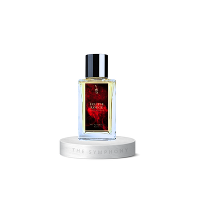 Flacon Éclipse Rouge - extrait de parfum niche français floral The Symphony Paris
