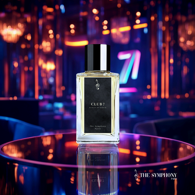 Flacon Club 7 - extrait de parfum niche français boisé musqué The Symphony Paris