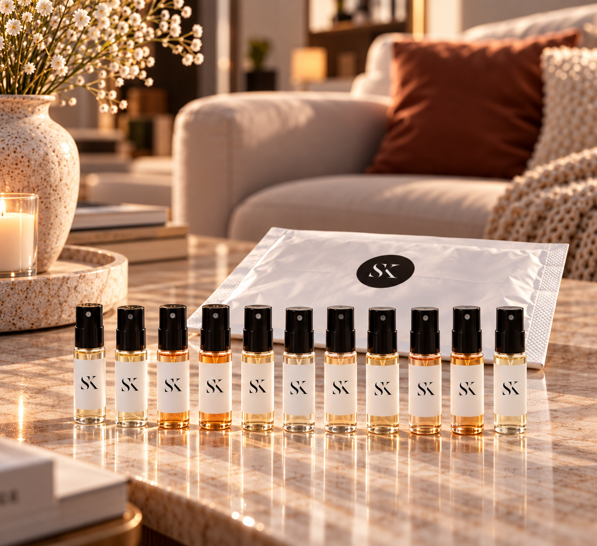 Kit Découverte Automne Élégant SK — visuel du coffret, dix parfums